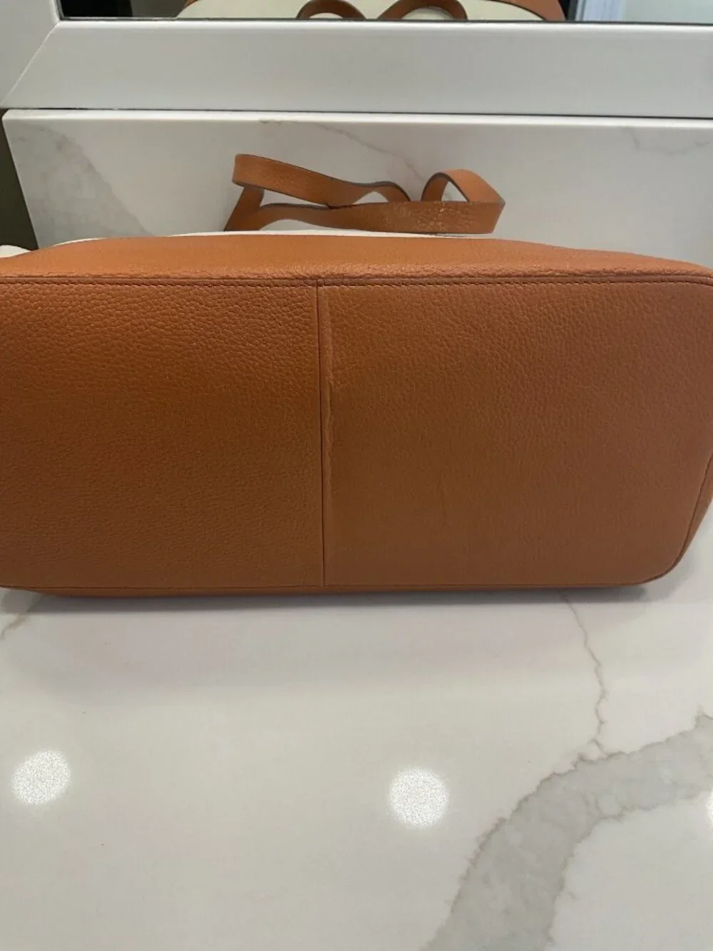 Cole Haan Beckett Tote Bag Pebbled Leather Color Block Large Casual School Work